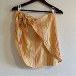 l*space NWT L* Salinas Sarong /Skirt /Cover Up in Orange Cozumel Stripe - One Size Photo 4