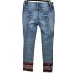 Driftwood  Audrey La Luna Straight  Leg Jeans Embroidery & Sequin Trim Size 26‎ Photo 1
