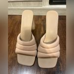 Open Edit  Sheena Puff Beige Slip On Heels Photo 1