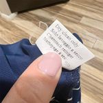 Equilibrio Italia Women's M Blue Floral Knee Length Shirt Dress Size L Photo 4