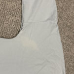 Wanakome  Cropped Hoodie Womens Large Blue Hooded Pullover Sweatshirt *FLAW* Photo 6