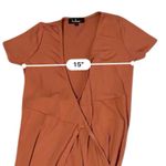 Lulus  Evolve Rust Orange Short Sleeve Wrap Maxi Dress‎ Sz S Photo 9