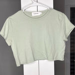 Talentless  Crop Top Short Sleeve Light Green Photo 0