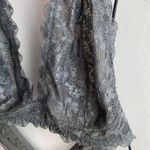 Free People Intimately Dark Gray Lace Halter Bralette Photo 5