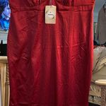 NEW V Neck Satin Sleeveless Formal Cocktail Prom Wedding Maxi Dress XL Red Photo 0