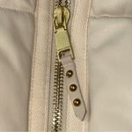 Rebecca Minkoff  Women’s Size S Natural Cream Vegan Leather Cropped Puffer Vest Photo 6