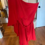 Mustard Seed WORN ONCE one shoulder dress with cape arm Photo 4