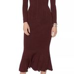 Galvan London Atalanta Long Sleeved Dress Burgundy Size XL New w/Tag Retail $950 Photo 7