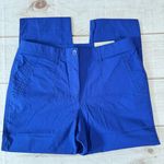 Chico's Chico’s Secret Stretch Waist Casual Straight Leg Crop Pants in Royal Blue Grotto Photo 0