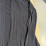 margaret o'leary  Black Shawl Open Front Knit Cardigan 100% Cotton Size Medium Photo 1