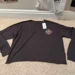 Pura Vida Live Free vintage black Long Sleeve Boxy Tee never worn  Photo 4