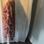 Almost Famous  Burgundy Floral Open Cardigan Photo 3