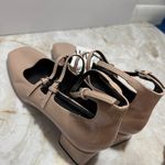 ZARA NWT Block Heel Square Toe Mary Jane Faux Patent Leather Shoes Size 8 Photo 10