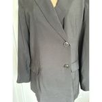 Madewell Womens Oversized Lightweight Elyaf Drop Shoulder Black Blazer Size S Photo 6