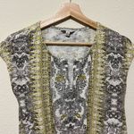 Lucky Brand  Floral Front‎ Tie Top Womens Size S Sleeveless Boho Multicolor Photo 3