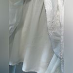 Hinge Needlepoint Embroidery Cotton Lined Ruched Stretch Waist MiniSkirt Size 1 Photo 7