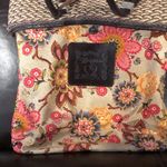 Brighton Braided Straw Wicker Woven Brown Leather Top Handle Shopper Tote Charms Photo 9