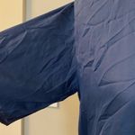 Free People Maisie midi dress in deep blue NWOT. Tie front accent, lined, zipper Photo 7