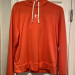 Under Armour  Size S Orange Coral Loose Fit Logo Pullover Hoodie Sweatshirt Photo 0