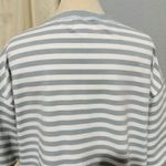 THINGS BETWEEN Striped Tee Green/White Size L Boxy Oversized Short Sleeves Green Size L Photo 5