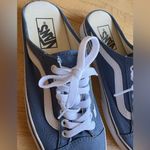 Vans  Blue Canvas Slip-On Shoes Photo 3