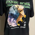 EUC GEEK LÔRD Black and Green Lovers Again Graphic Tee size medium Photo 1