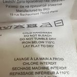 IRO  Roxanie One Shoulder Fil Coupé Chiffon Mini Dress Off White Size 40 or US‎ 8 Photo 14