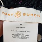 Tory Burch NWT Stamped Floral Fringed Silk Square Scarf/Wrap Photo 6