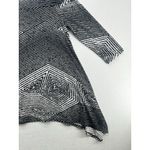 Vintage Clara Sun Woo Women's Cold Shoulder Tunic Size S Black White Photo 4