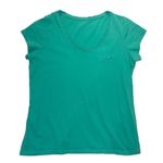 Eddie Bauer  Aqua V-neck Pocket T-shirt Size Large short sleeve tee Photo 6