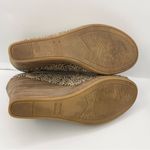 Toms  Michelle slip-on wedges peep toe sandals cheetah print womens Size 7W Photo 8