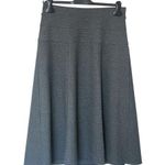 Roz & Ali Gray Midi A-Line Skirt Photo 0