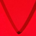 Free People  Uptown Red Mock Neck Cutout Asymmetrical Hem Long Sleeve Tunic Top S Photo 8