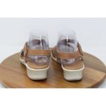 ECCO Womens Felicia Leather Wedge Sandals Brown‎ Bronze Adjustable Strap Size 7 Brown Photo 5