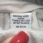 Bryn Walker  Cream Hooded Sweatshirt XL Made in USA 3/4 Dolman Sleeves Photo 5