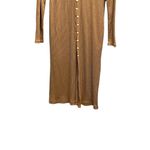 Abercrombie & Fitch Button Down Maxi Cardigan Camel Size XL Neutral Minimalist Photo 5
