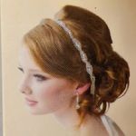 Gold and Silver Rhinestone Elastic Glam Headband NIP Photo 0