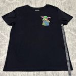 Star Wars Mandalorian Grogu Black Graphic Comic Official Tee Shirt Women Size L Photo 1