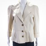 Escada Tan Belted Cropped‎ Trench utility coat jacket size 38 8 Tan Photo 1