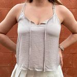 Forever 21 Gray Low Cut Tank Top Photo 0