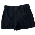 BlueSteel Black Double Zipper High Rise Shorts Size M Photo 6