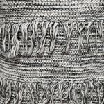 EXPRESS  black marled fringed crewneck sweater size xs Photo 2