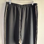 100% silk Twelfth Street Cynthia Vincent Black Jogger Pants Women’s Size L Size L Photo 2