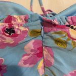 ZARA Blue Floral Sinched Dress Photo 7