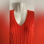 Ralph Lauren Lauren  Women's V-Neck Sweater - Vibrant Orange Photo 2