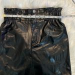 Blashe Black Faux Leather Paper Bag Waist w/ Pockets Mini Skirt Size Small Photo 2