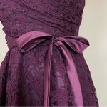 Marina Dress Strapless Lace Plum Purple Wedding Guest Bridesmaid Formal‎ Size 10 Photo 6