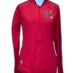 Adidas NBA Chicago Bulls Embroidered Red Zip Up Jacket Small Photo 0