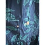 J.Crew NWD Corset Midi Dress Blue Floral Nautical Preppy Smocked Boho Size 16 Photo 4