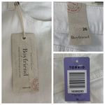 Torrid New White High Rise Boyfriend Raw Hem Cuffed Crop Jeans Women's Size 26 Photo 6